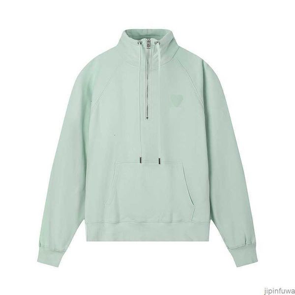 

mens hoodie amis paris fashion hoody embroidered a heart pattern winter round neck jumper couple sweatshirts 1j0g, Black