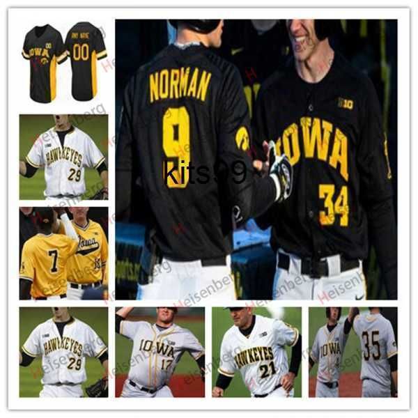 

ncaa college baseball stitched jersey iowa hawkeyes black mens womens youth any name and any nmber, Blue;black