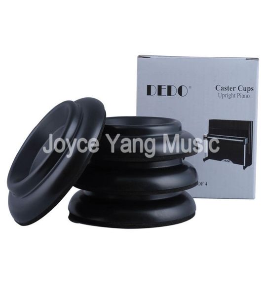 

1 set of 4pcs black upright piano caster cups foot pad with eva pad shockproof wholes6735248