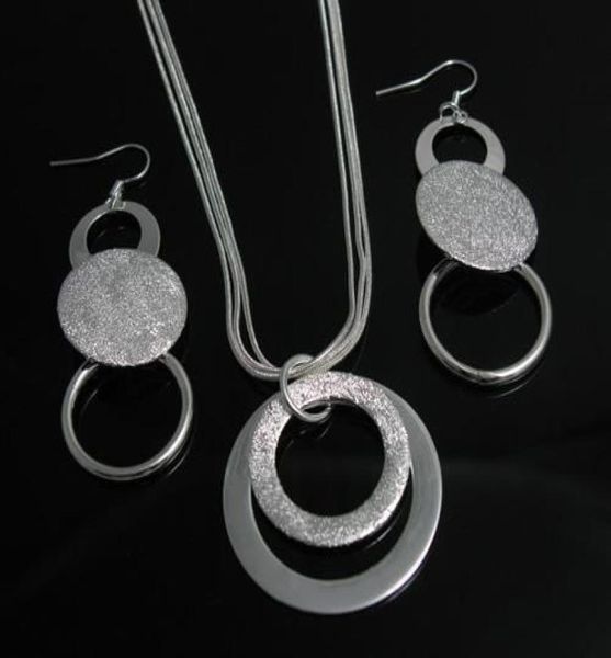 

whole lowest christmas gift 925 sterling silver fashion necklaceearrings set s737631489