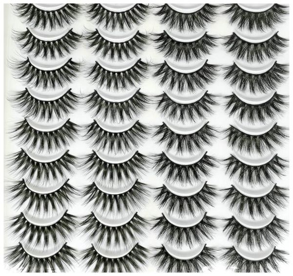 

20 pairs 3d mink false eyelashes lashes book natural fake lash long makeup extension eyelashes for beauty3025739