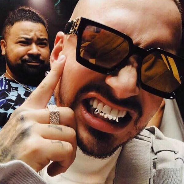 

two circle large box millionaire fashion street p punk sunglasses 936, White;black