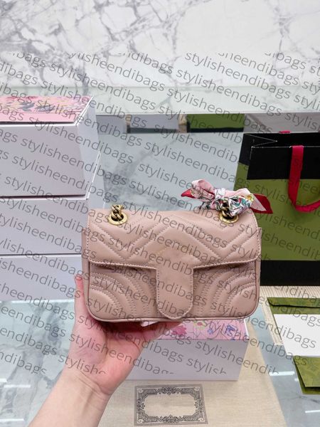 

stylisheendibags fashion marmont shoulder bag for women high capacity genuine leather metal buckle stripe classic flip bag quilted chain des