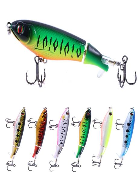 

ater fishing lure minnow trolling pencil whopper plopper wobblers popper artificial bait 10cm 17g5038951