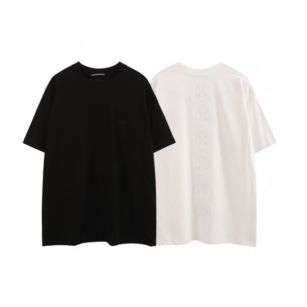

men's plus tees & polos round neck embroidered and printed polar style summer wear with street pure cotton tv4t, Black;brown