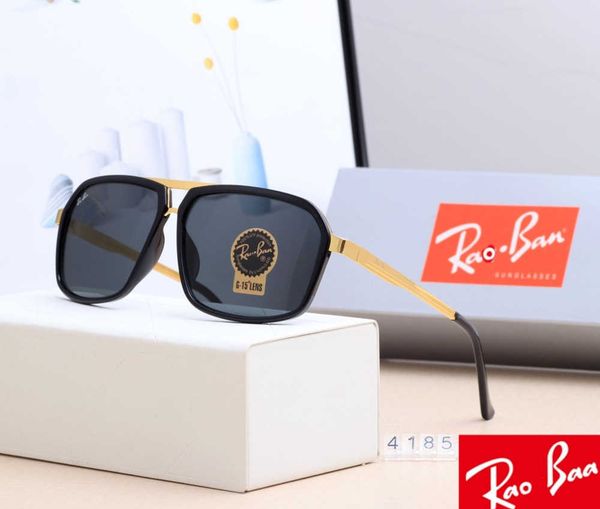 

men rao baa sunglasses classic retro sunglasses luxury designer eyewear summer designers sun glasses woman aj 4186 with box tempered glass l, White;black