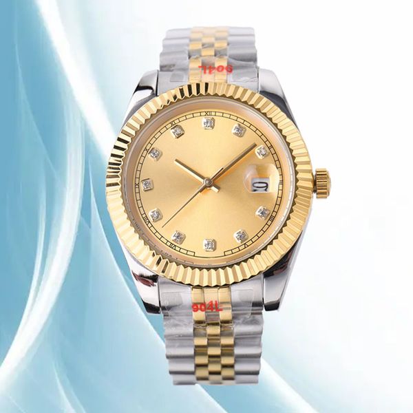 

luxury men's watch 2813 movement automatic mechanical watch 28 31 36 40mm 904l stainless steel diamond inlaid women's waterproof l, Slivery;brown