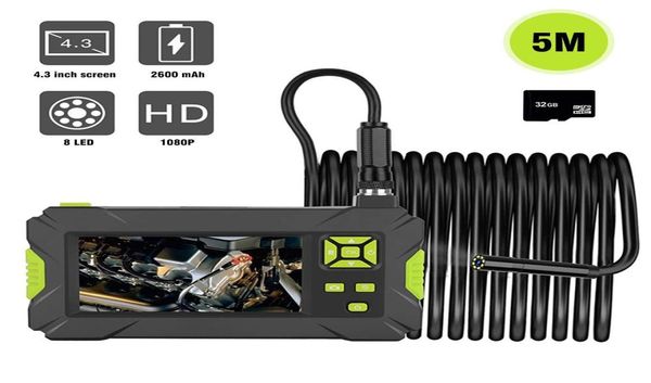

1080p hd 43039039 lcd screen waterproof inspection industrial endoscope 157197 inch focal distance snake camera with 8 a4745338