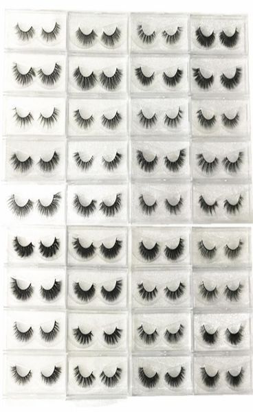 

plenty styles 3d eyelashes 100 real mink fur handmade false eyelash crossing lashes individual strip thick lash9064492