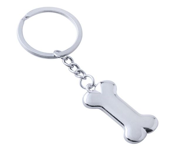 

dog bone keychains key chain fashion alloy charms pet pendent tags ring for men women gift car keychain7176961, Silver