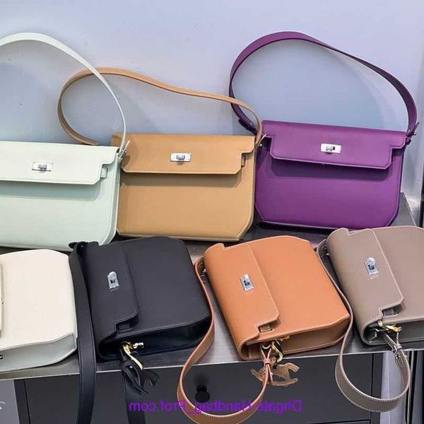 

designer h home kelys tote bag online shop genuine leather messenger sea anemone purple womens 2023 new high end and versatile one shoulder