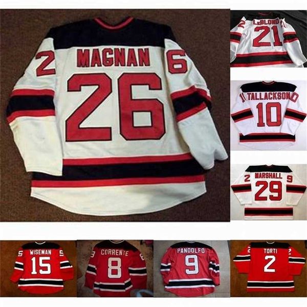 

c2604 mit lowell devils 2 matt torti 1 dave caruso 15 noah clarke 8 matt corrente 10 barry tallackson 9 mike pandolfo 26 olivier magnan hock, Black