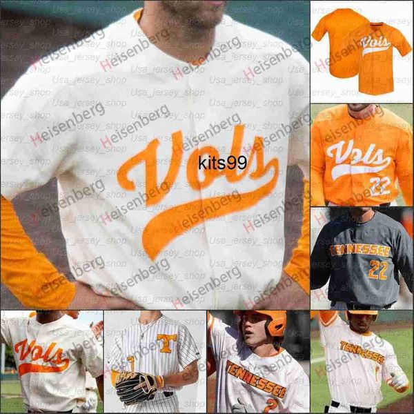 

2021 ncaa tennessee volunteers college baseball jerseys nick senzel beck blade tidwell max ferguson drew gilbert, Blue;black