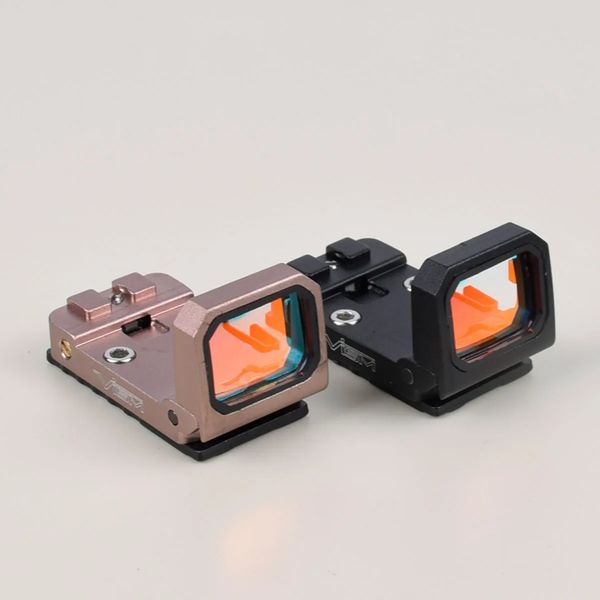 

flip up red dot reflex sight scope mount for mos glock or slide cut accept for rmr footprint-tan