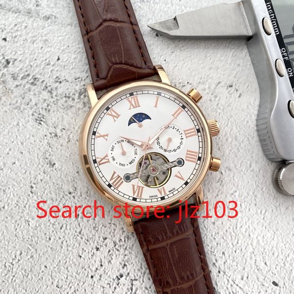 

mechanical watch, kdy super clone, designer, fully automatic mechanical movement, large flywheel design, stainless steel case strap, sapphir