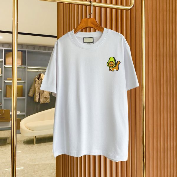 

men's plus tees & polos round neck embroidered and printed polar style summer wear with street pure cotton q1ed, Black;brown