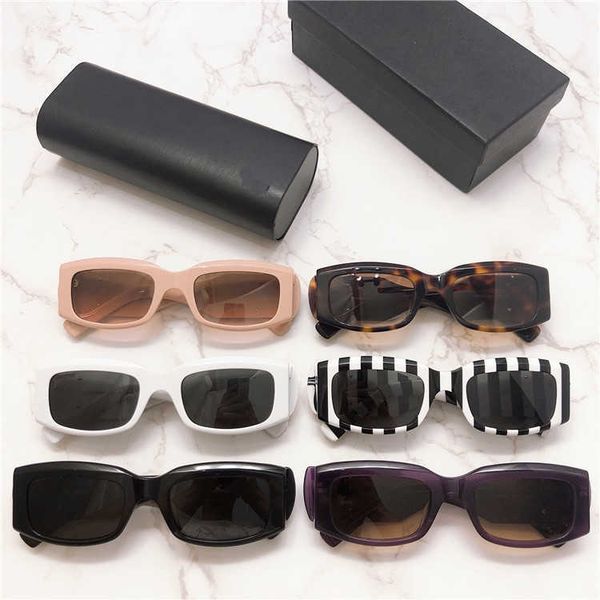 

2023 new family b box fashion sunglasses ins little white net red same sunglasses show face xiaochao bb0071, White;black