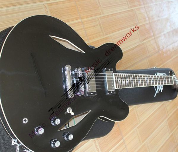 

custom shop dave grohl 335 metallic pelham blue semi hollow body jazz electric guitar guitarra double diamond holes split diamond 9838062