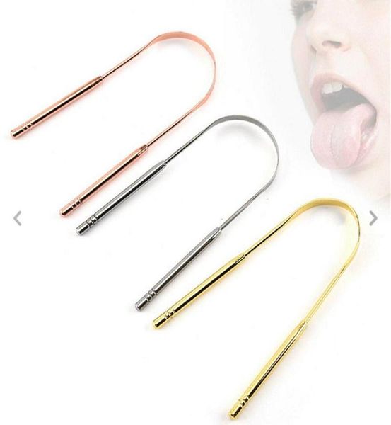 

stainless steel tongue scraper cleaner fresh breath cleaning coated tongue toothbrush dental oral hygiene care tools6090732