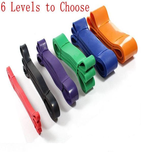 

6 levels available pull up assist bands crossfit exercise body fitness resistance loop band5391168