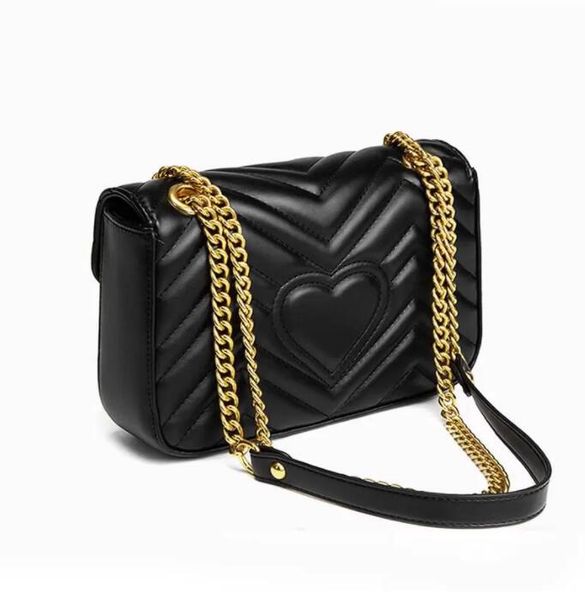 

2023 classic leathers heart womens luxury designer bag marmont handbags crossbody tote purses women leather handbag woman shoulder lady bags
