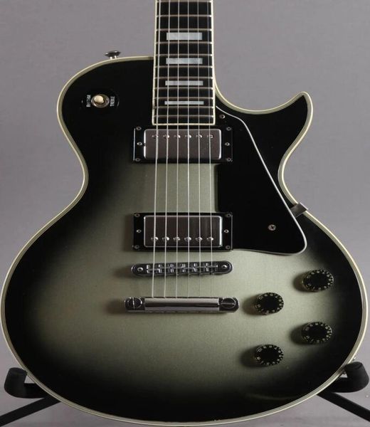 

custom electric guitar silver burst guitar0123456782467673