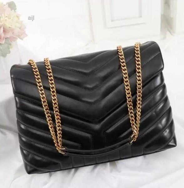 

designer handbag loulou shaped seam leather ladies metal chain shoulder bag flap messenger wholesale