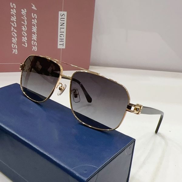 

2023 new classic polarized sunglasses women designer 2023 luxury brand alloy metal polaroid hd tempered glass lens retro glasses sun glasses, White;black