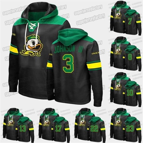 

c2604 a3740 ncaa oregon ducks hoodie johnny johnson iii darrian felix daewood davis cj verdell troy dye justin collins zach emerson mitchel, Black