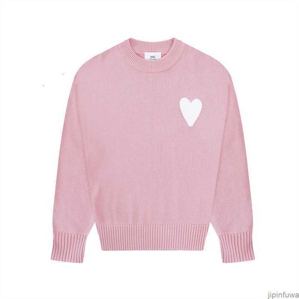 

amis paris fashion designers amies de coeur sweater man woman sweaters embroidered a heart pattern long sleeve clothes pullover tpqj, White;black