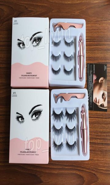 

magnetic false eyelashes magnetic liquid eyeliner tweezer set 3 pairs magnet false eyelashes set no glue make up tools fre6659372