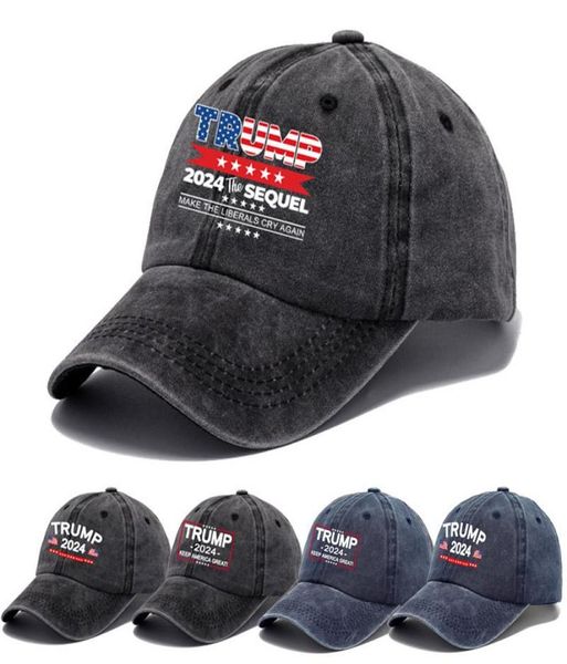 

trump hat 2024 us presidential election baseball cap party hats make america great again black cotton sports caps dd2694078299, Blue;gray