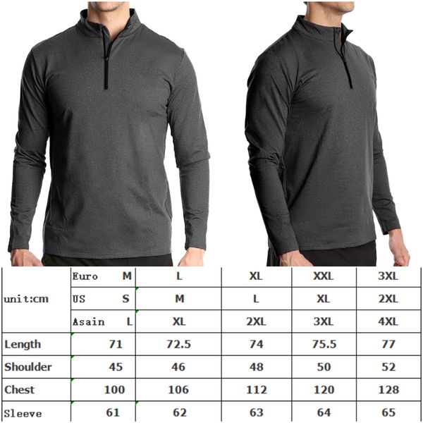 

ll-200616 mens yoga outfit gym excerise fitness long sleeve training running shirts sportwear elastic fast dry breathable loose tshirt