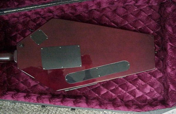 

custom flamed maple irregular shape electric guitar0124366919