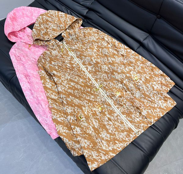 

2023 design luxury women's letter pattern casual long sleeve jackets new zipper hoodies coat loose fashion jacket women streetwear coat, Black;brown