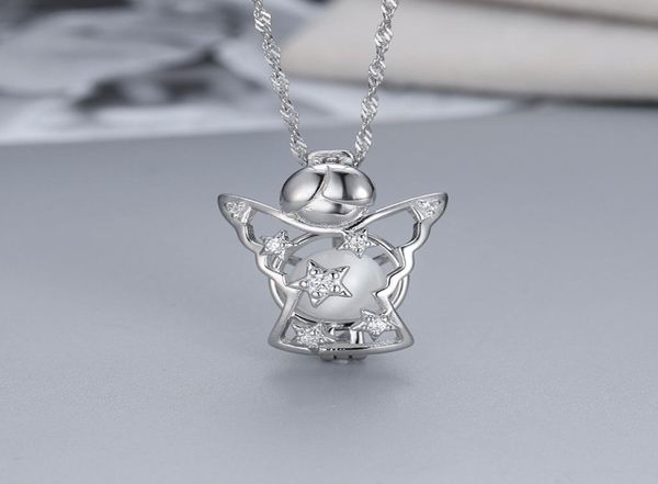 

factory outlet s925 sterling silver star pendant fashion creative pentagram star pearl cage necklace diy jewelry manufacturer wmpd7627721