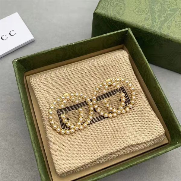 

new luxury designer fashion full set pearl earrings, Golden;silver