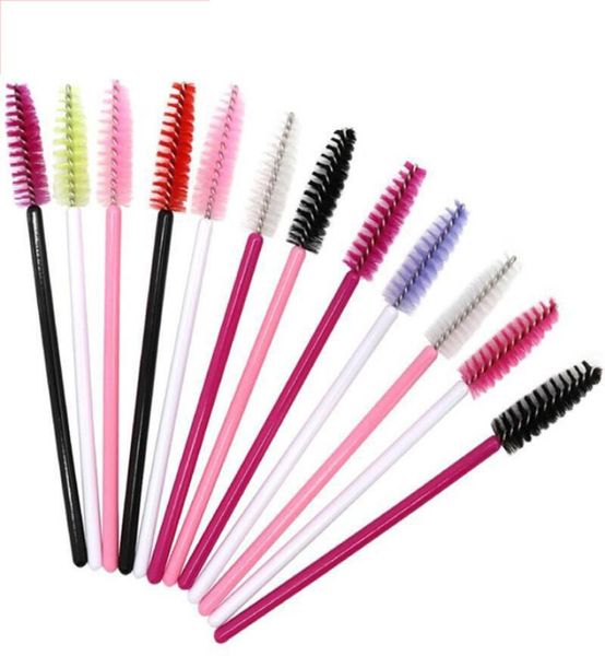 

50 pcs disposable mascara wands eyelash brushes eye lash eyebrow applicator cosmetic makeup brush tool kits7756377