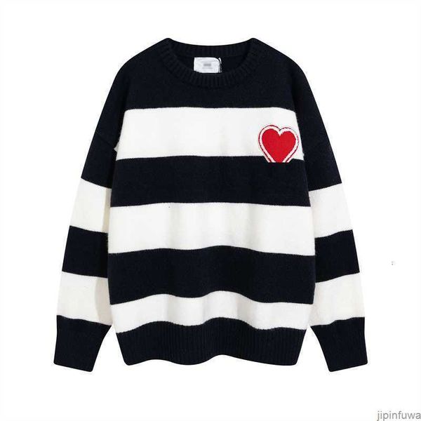 

men sweater hoodies amies de coeur streetwear amis paris hip hop casual loose fit couple's sweaters fashion embroidered a heart nqtw, White;black