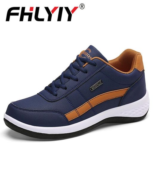 

fashion men sneakers for men casual shoes breathable lace up mens casual shoes spring leather shoes men chaussure homme lj2010233476320, Black
