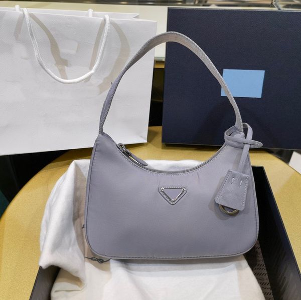

10a quality cross body shiny mini hobo tote bags 22cm vintage re edition duchesse handbag women shoulder luxury nylon lady fashion underarm, Black;red
