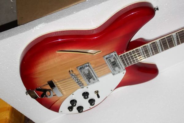 

12 string electric guitar semi hollow cherry burst sound quality assurance