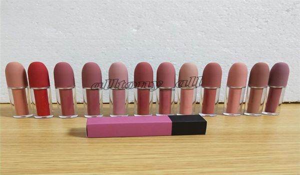 

12 colors liquid matte lip gloss womens lip makeup lustre lipsticks natural long lasting waterproof lipgloss cosmetics9470519