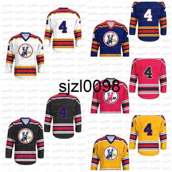

sj98 4 kansas city scouts customs hockey jersey all stitched or custom any number any name, Black