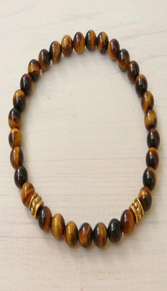 

6mm tiger eye bracelet womens or mens bracelet natural gemstone stretch bracelets tigers eye beaded jewelry women bracelets1000165, Black