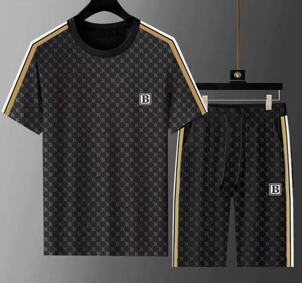 

designer mens tracksuit sets sweat suits sports suit luxury ggity letter tracksuits t shirt pants set man clothing sporting coats, Gray