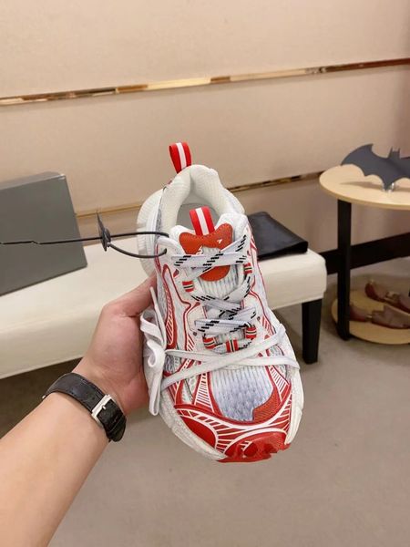 

luxury brand men's sneakers spring summer men's colorful sports breathable mesh fabric runing shoes 5a quality, Black