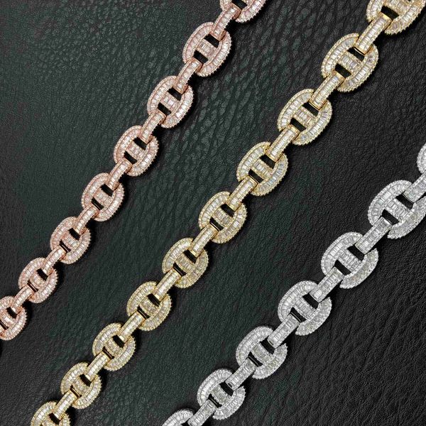 

15mm baguette mariner chain-925 sliver, Silver