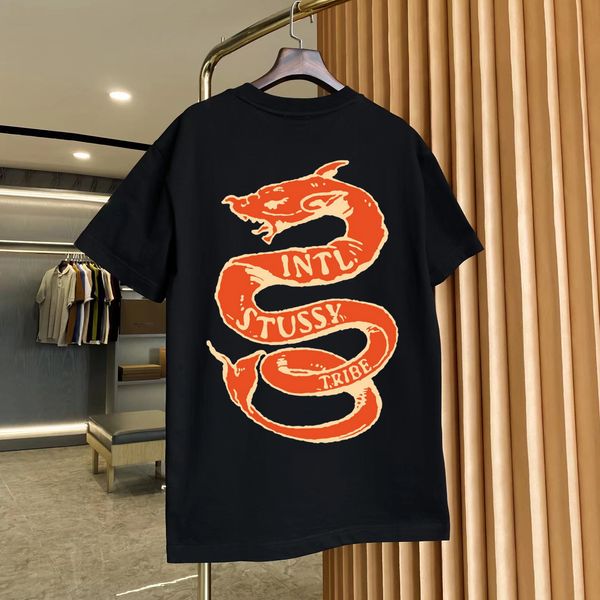 

men's plus tees & polos round neck embroidered and printed polar style summer wear with street pure cotton 11edq, Black;brown