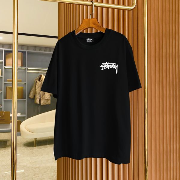 

men's plus tees & polos round neck embroidered and printed polar style summer wear with street pure cotton dkmi, Black;brown